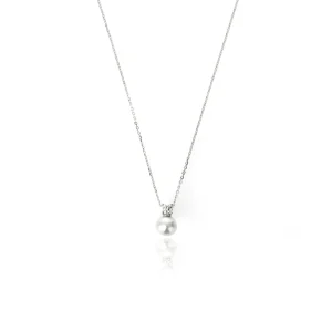 OCEANS NOOSA FRESHWATER PEARL NECKLACE SILVER