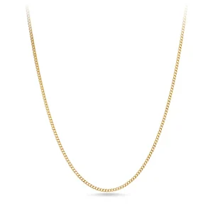 45cm Tight Curb Chain in 9kt Yellow Gold
