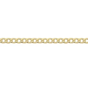 55cm Curb Chain in 9kt Yellow Bonded Gold