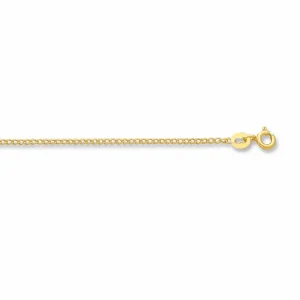 9kt Yellow Gold 70cm Long Curb Chain Necklace