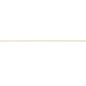 9kt Yellow Gold Diamond Cut Curb Chain Necklace 45cm