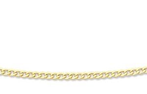9kt Yellow Gold Open Curb Necklace 60cm
