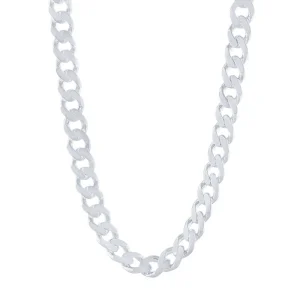 Sterling Silver Curb Necklace 60cm