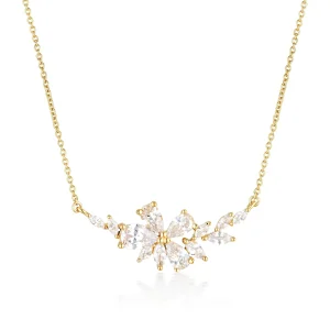 GEORGINI ICONIC BRIDAL HYACINTH NECKLACE GOLD