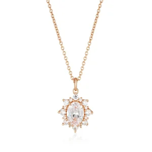 GEORGINI ICONIC BRIDAL ELOISE PENDANT ROSE GOLD