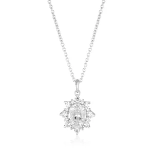 GEORGINI ICONIC BRIDAL ELOISE PENDANT SILVER