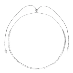 GEORGINI ICONIC BRIDAL VERA NECKLACE SILVER