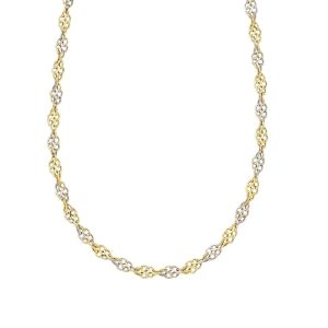 9kt Two Tone Gold Necklace Chain