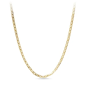 45cm Bevelled Anchor Chain in 9kt Yellow Gold