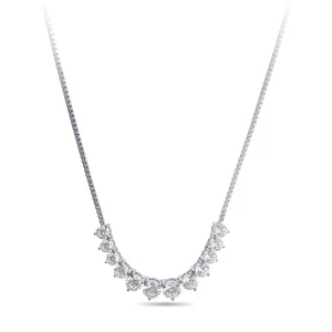 65cm Cubic Zirconia Tennis Bolo Necklace in Sterling Silver