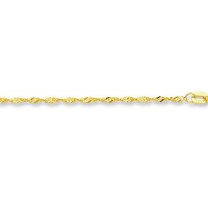 45cm Singapore Chain in 9kt Yellow Gold