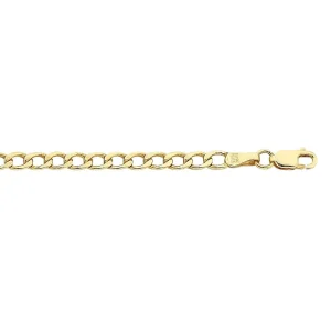 55cm Curb Chain in 9kt Yellow Bonded Gold