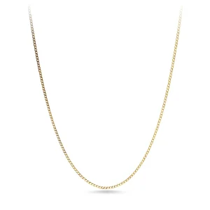 60cm Flat Curb Chain in 9kt Yellow Gold