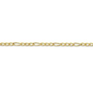 55cm Figaro Chain in 9kt Yellow Gold