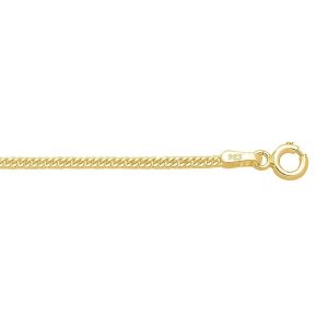 9kt Yellow Gold Curb Necklace 50cm