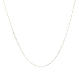 55cm 1mm-1.5mm Snake Chain Necklace in Sterling Silver