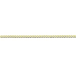 65cm Open Curb Chain in 9kt Yellow Bonded Gold