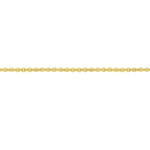 40cm Cable Chain in 9kt Yellow Bonded Gold