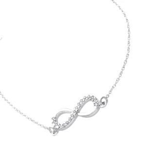 45cm Infinity Belcher Necklace in Sterling Silver