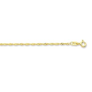 55cm Singapore Chain in 9kt Yellow Gold