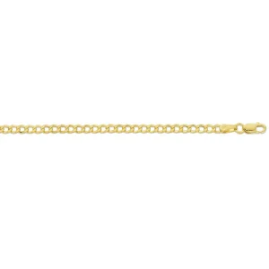 9kt Yellow Gold 55cm Curb Chain Necklace