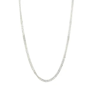 80cm 2mm Width Tight Curb Chain Necklace in Sterling Silver