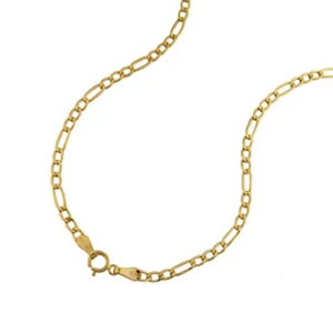 60cm Open Figaro Chain in 9kt Yellow Gold