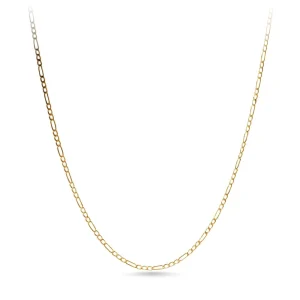 40cm Figaro Chain in 9kt Yellow Gold