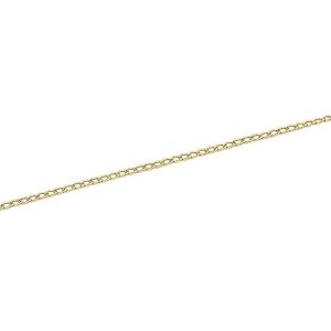 50cm Open Curb Chain in 9kt Yellow Gold