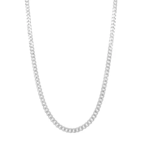 60cm Curb Chain Necklace in Sterling Silver