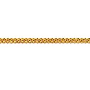 10kt Yellow Gold Tight Curb Chain Necklace 45cm