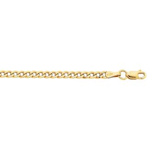 9kt Yellow Gold Curb Chain Necklace 50cm
