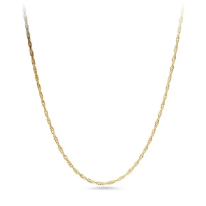 50cm Singapore Chain in 9kt Yellow Gold