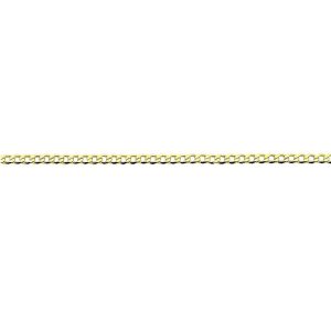 50cm Open Curb Chain in 9kt Yellow Bonded Gold