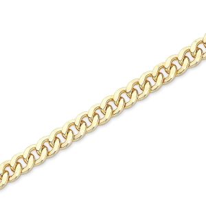 55cm Curb Chain in 9kt Yellow Bonded Gold