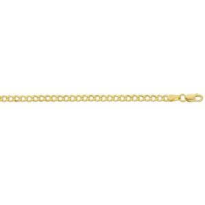 9kt Yellow Gold Curb Chain Necklace