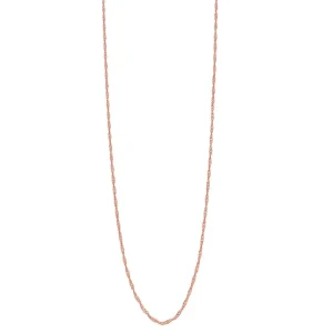 55cm Singapore Chain in 9kt Rose Gold