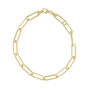 46cm Paperclip Chain in 9kt Yellow Bonded Gold