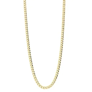 55cm Hollow Curb Chain in 9kt Yellow Gold