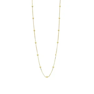 40cm Box and Ball Chain in 9kt Yellow Bonded Gold