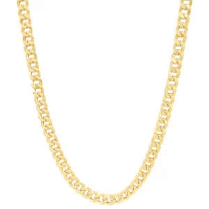 55cm Oval Curb Chain in 9kt Yellow Gold