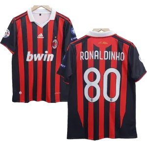 Ac Milan Ronaldinho Embroidery Retrô Jersey  - Collection