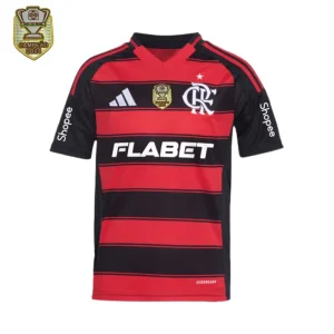 Flamengo Home Fan Jersey 2025/26 Patch Campeon