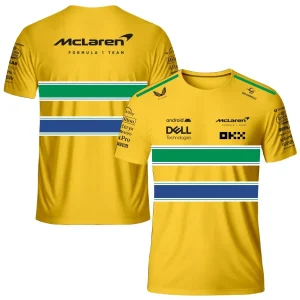 McLaren F1 Team Mônaco 2024 T-Shirt - Yellow Formula 1 F1 Formula One