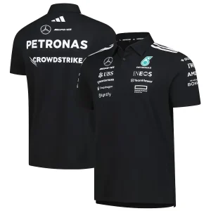 Mercedes-AMG Petronas F1 Team Adidas Wear Polo - Black Formula 1 F1 Formula One