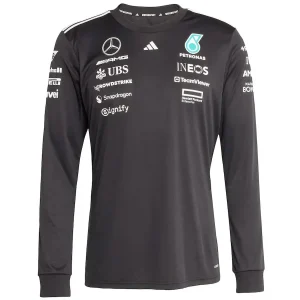 Mercedes-AMG Petronas F1 Team Adidas Long Sleeve Jersey - Black Formula 1 F1 Formula One
