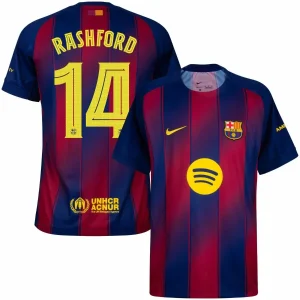Barcelona Home Rashford 14 Home Fan Jersey 2025/26