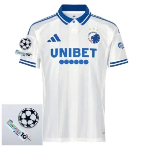 Copenhagen Home Fan Jersey 2025/26 Patches UCL + 10th Anniversary UEFA Foundation