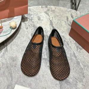 LP hollow knit ballet flats black original leather 379023