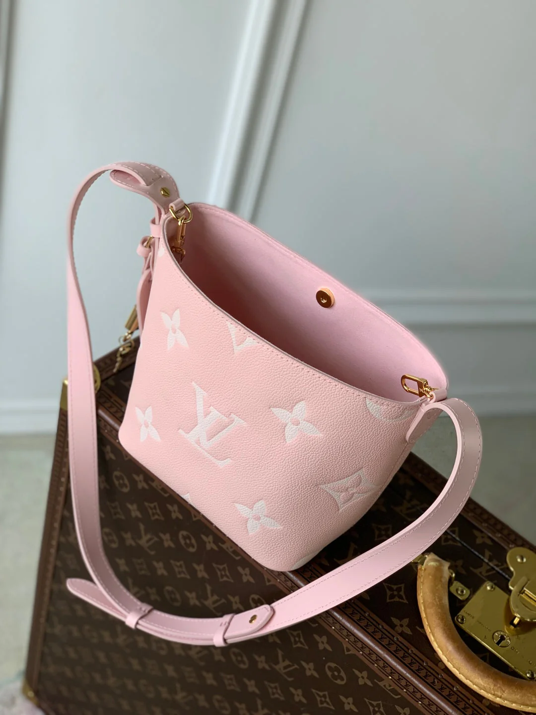 LV All In BB bag Pink Monogram Empreinte leather 240978 - Image 6